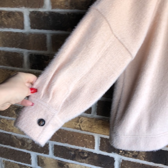 Anthropologie GREYLIN Jacket Shacket Oversized Button Down Off-White - Picture 11 of 14